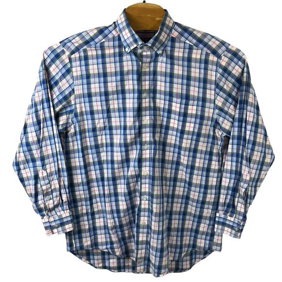 Vineyard Vines Mens Multicolor Plaid Long Sleeve Button Down Murray Shirt Large - Picture 2 of 5